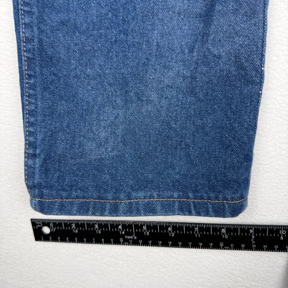 Wrangler 13MWZ Jeans Mens 36x32 Blue Cowboy Cut Denim Straight Leg Western
